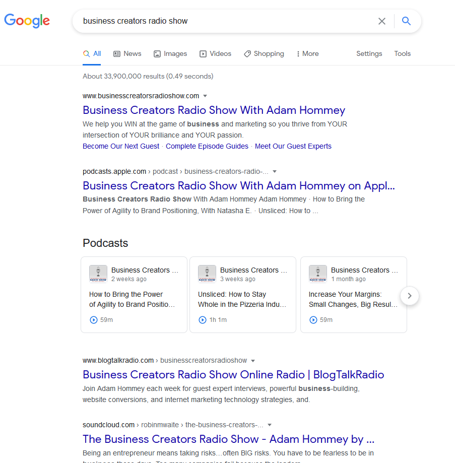 business-creators-radio-show-google-search